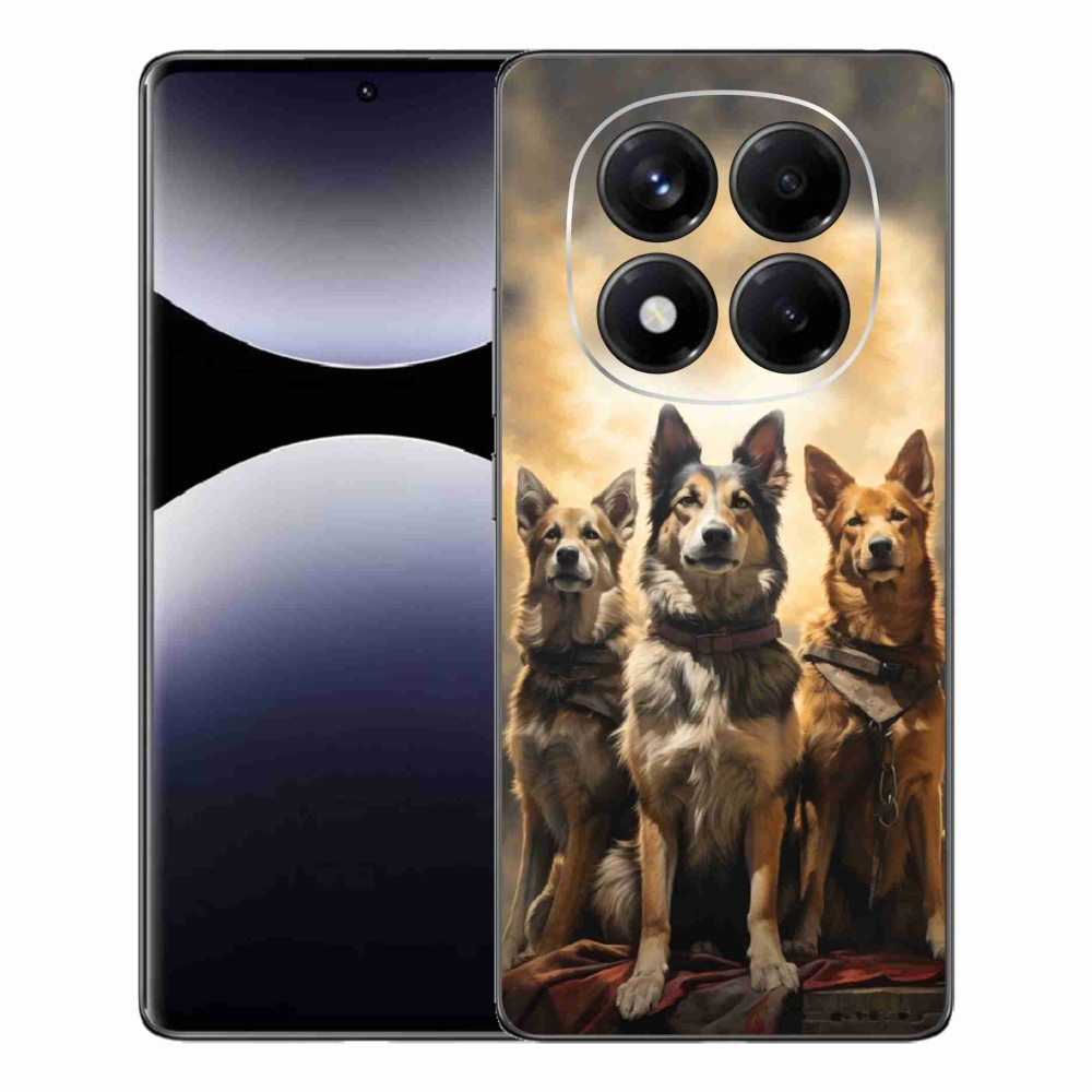 Gél borítás mmCase a Xiaomi Redmi Note 14 Pro számára - három kutya