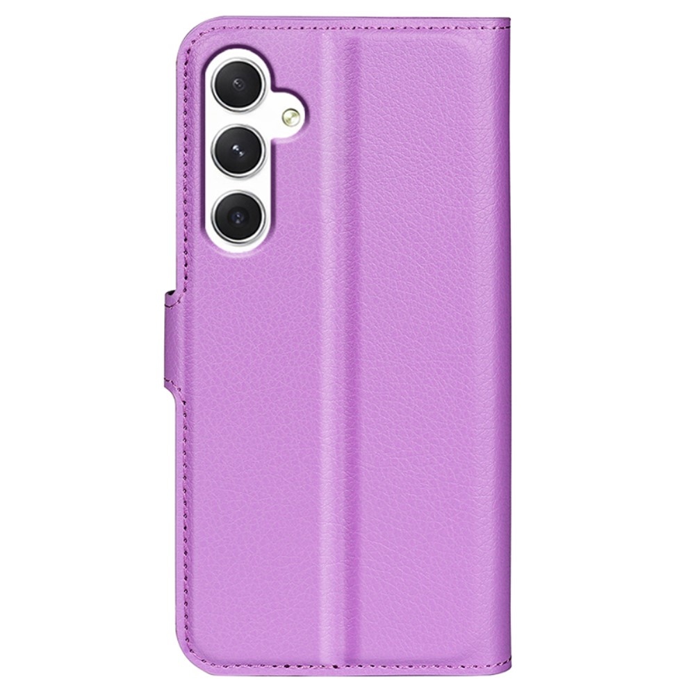 Litchi könyv tok Samsung Galaxy S24 készülékhez - lila