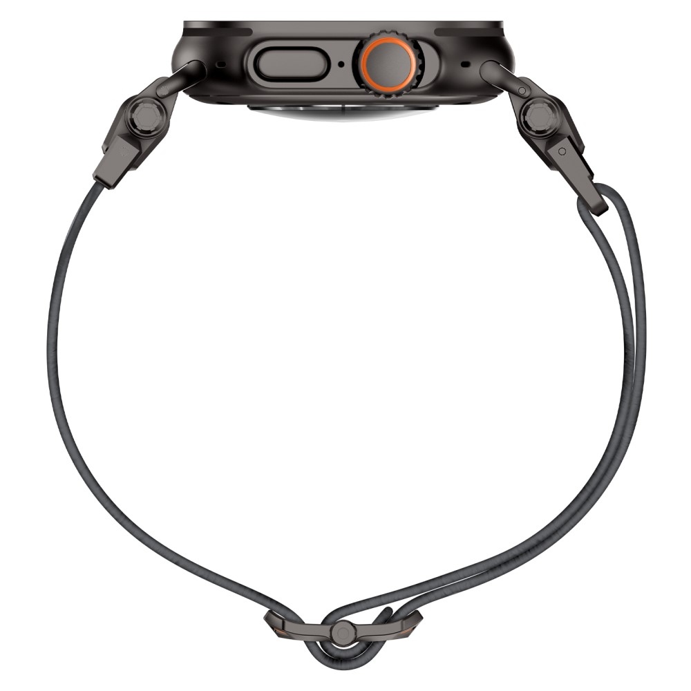 Fém nejlon szíj Apple Watch Ultra/Ultra 2 49mm/SE/SE 2022/2023 44mm/10 46mm/9/8/7 45mm/6/5/4 44mm/3/2/1 42 mm - szürke