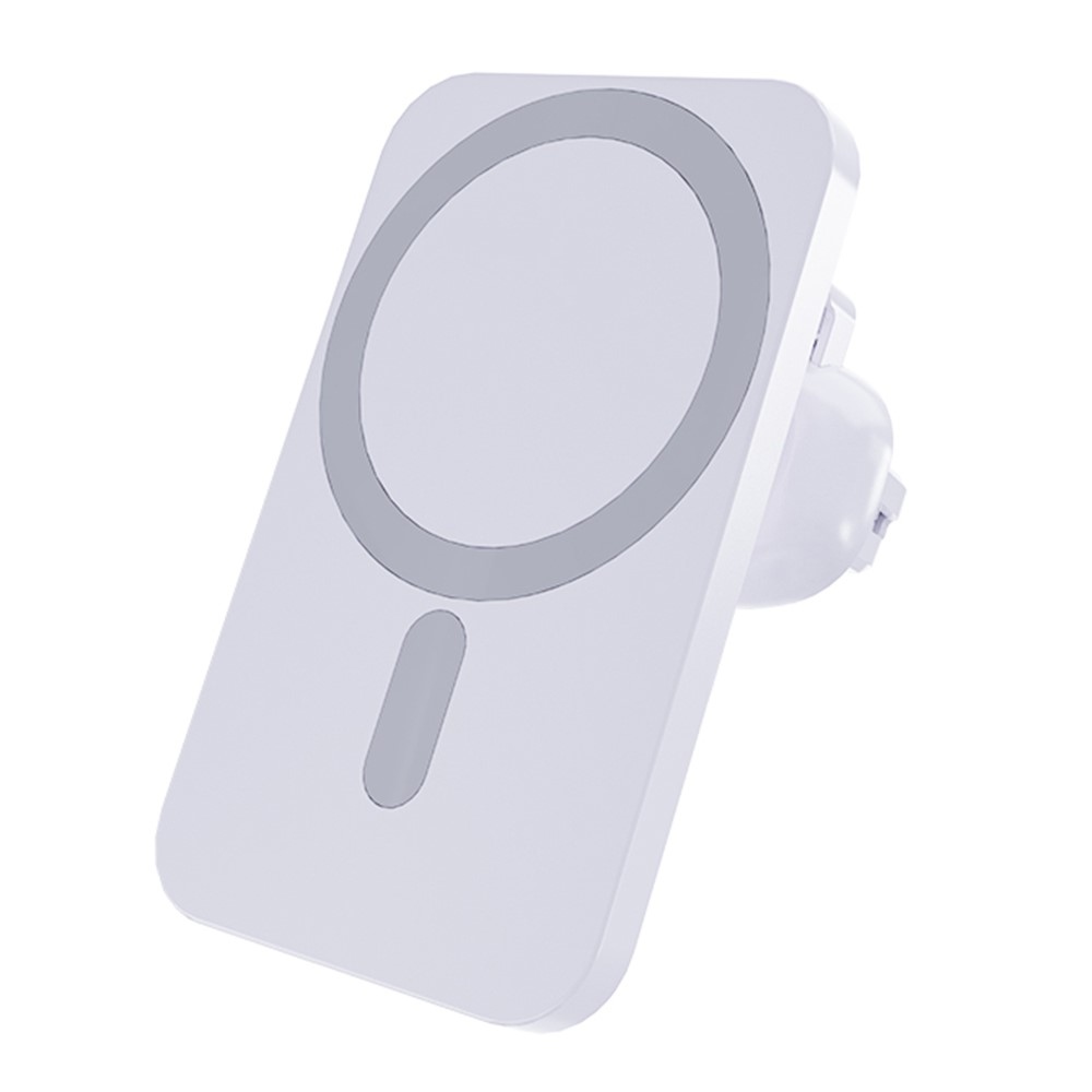C16 mágneses vezeték nélküli autós töltő MagSafe 15W-os töltővel - fehér