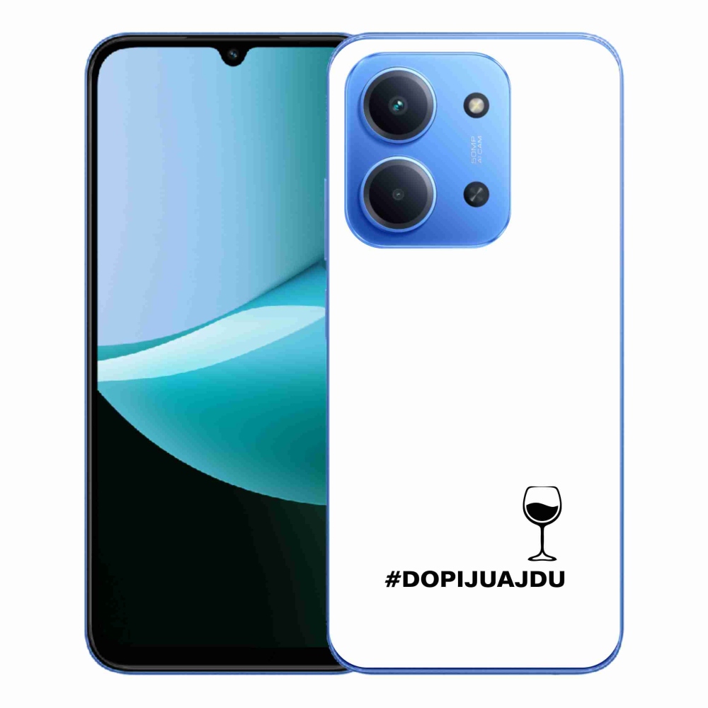 Gél borítás mmCase a Xiaomi Redmi 15C 4G/5G (173mm) - bor motívum fehér háttérrel