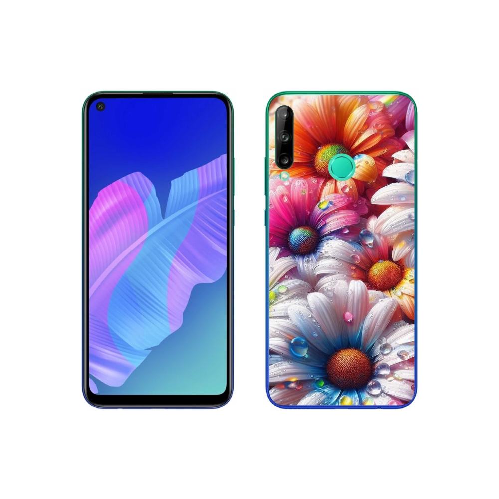 Gél borító mmCase a Huawei P40 Lite E készülékhez - színes margaréták