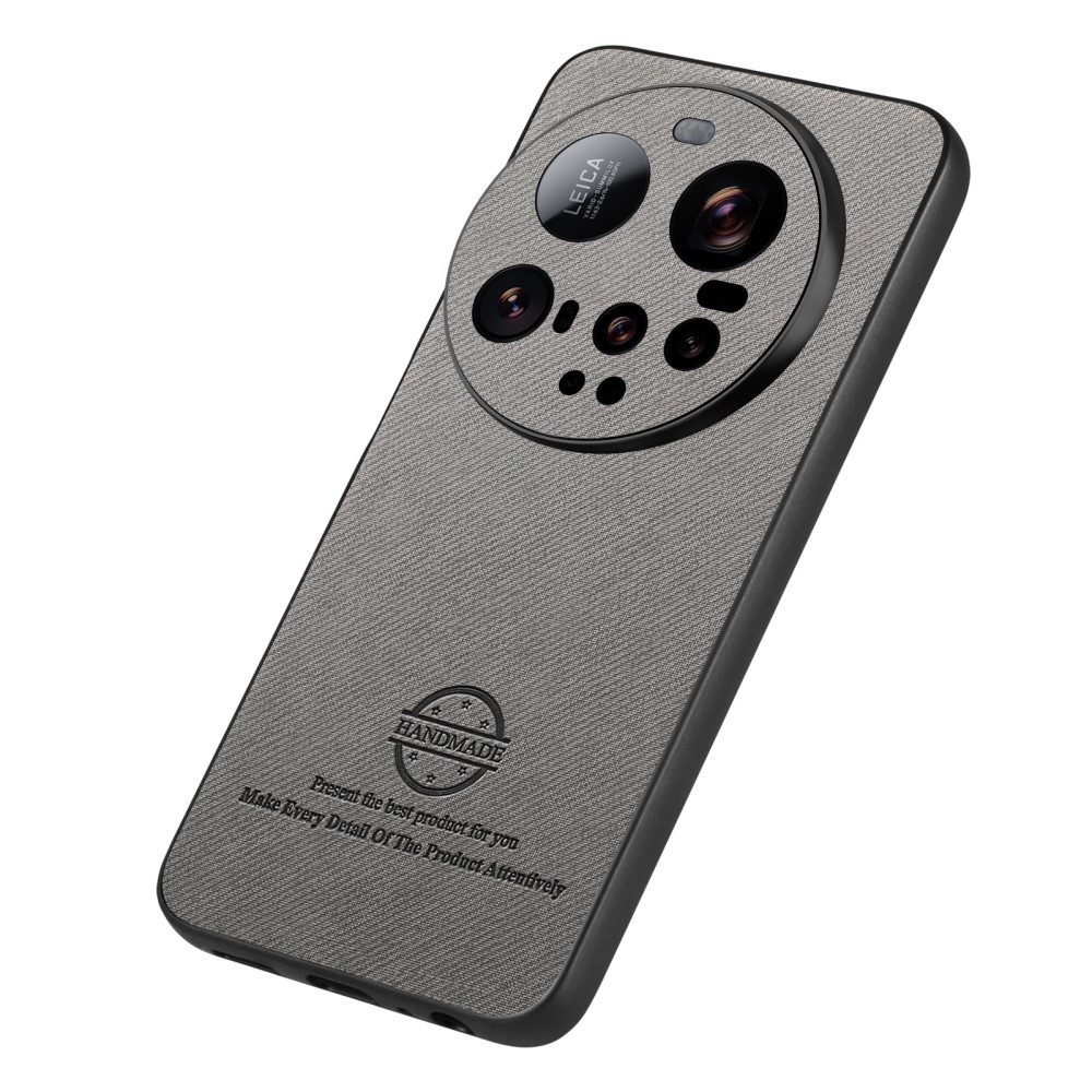 Kézzel készített zselés tok műbőrrel Xiaomi 15 Ultra - szürke