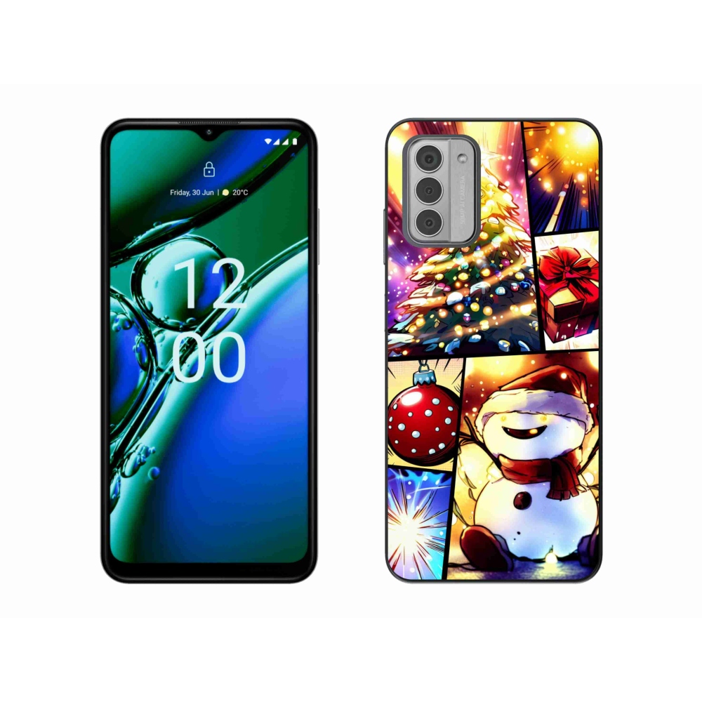 Zselés borító mmCase a Nokia G42 készülékhez - karácsonyi motívumok 1