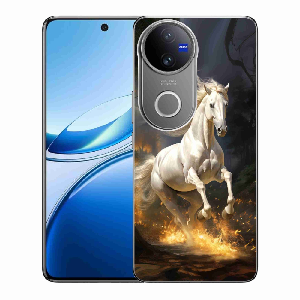 Zselés borítás mmCase a Vivo V50 5G - fehér ló 2