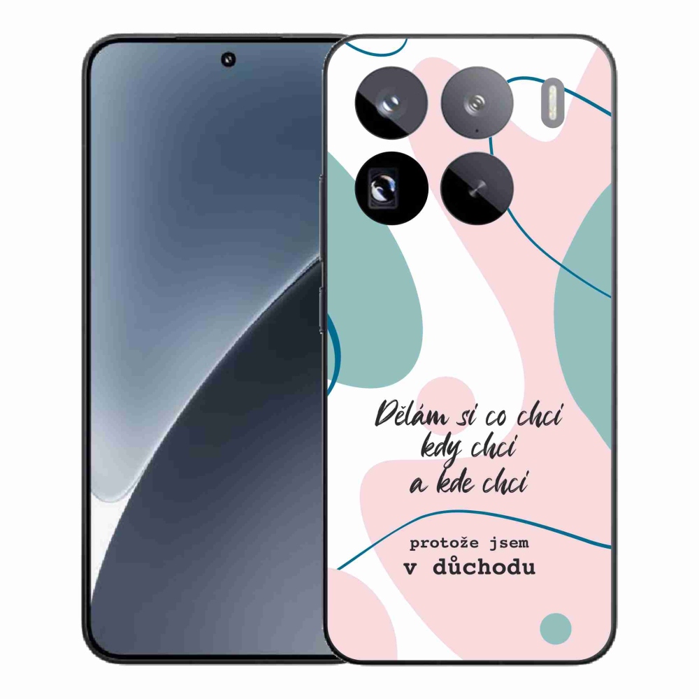 Gél borító mmCase a Xiaomi 15 Pro-hoz - vicces szöveg 10 fehér háttérrel