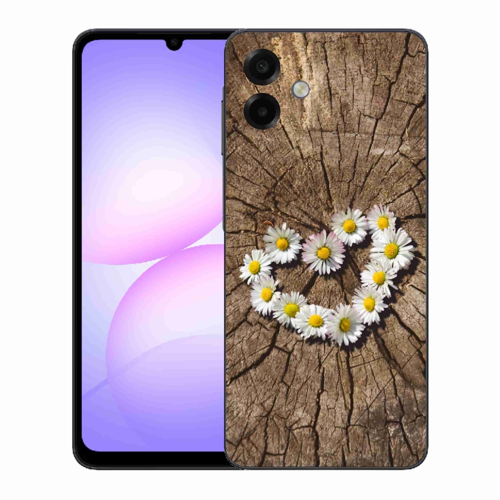 Zselés borítás mmCase Samsung Galaxy A07 4G - Százszorszépek szíve