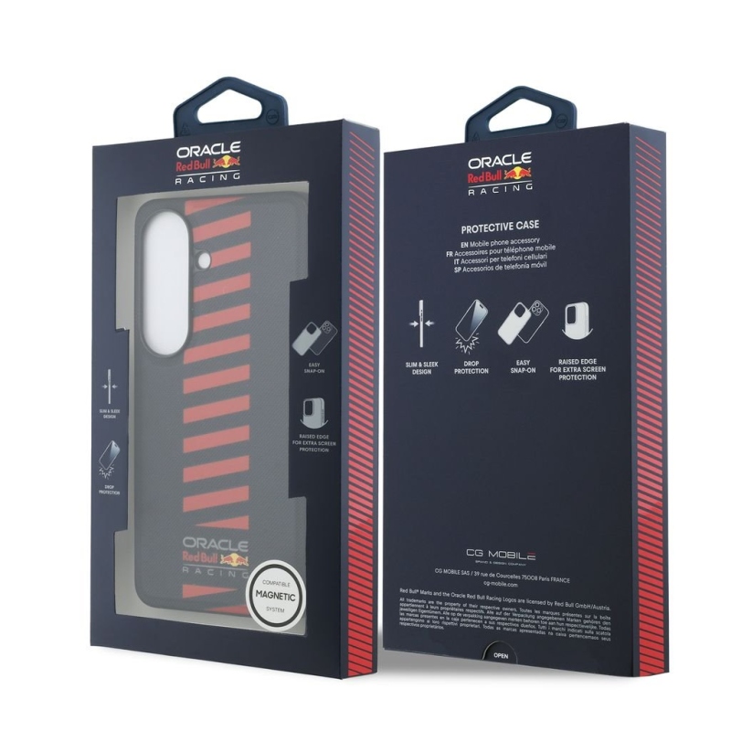 Red Bull PU bőr hálós Powerbar mágneses hátsó borító Samsung Galaxy S26 tengerészgyalogsághoz
