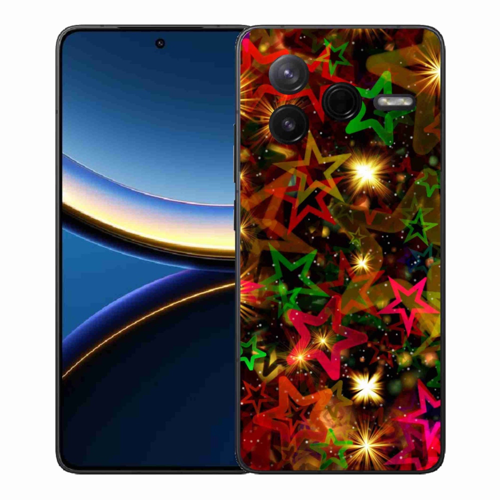 Gél borítás mmCase a Xiaomi Poco F7 Pro számára - színes csillagok