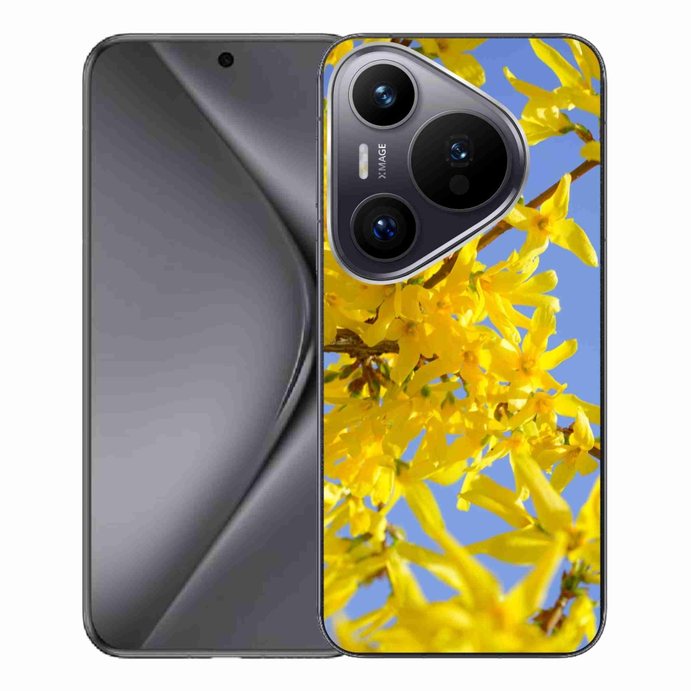 Gél borító mmCase a Huawei Pura 70 Pro készülékhez - sárga virágok
