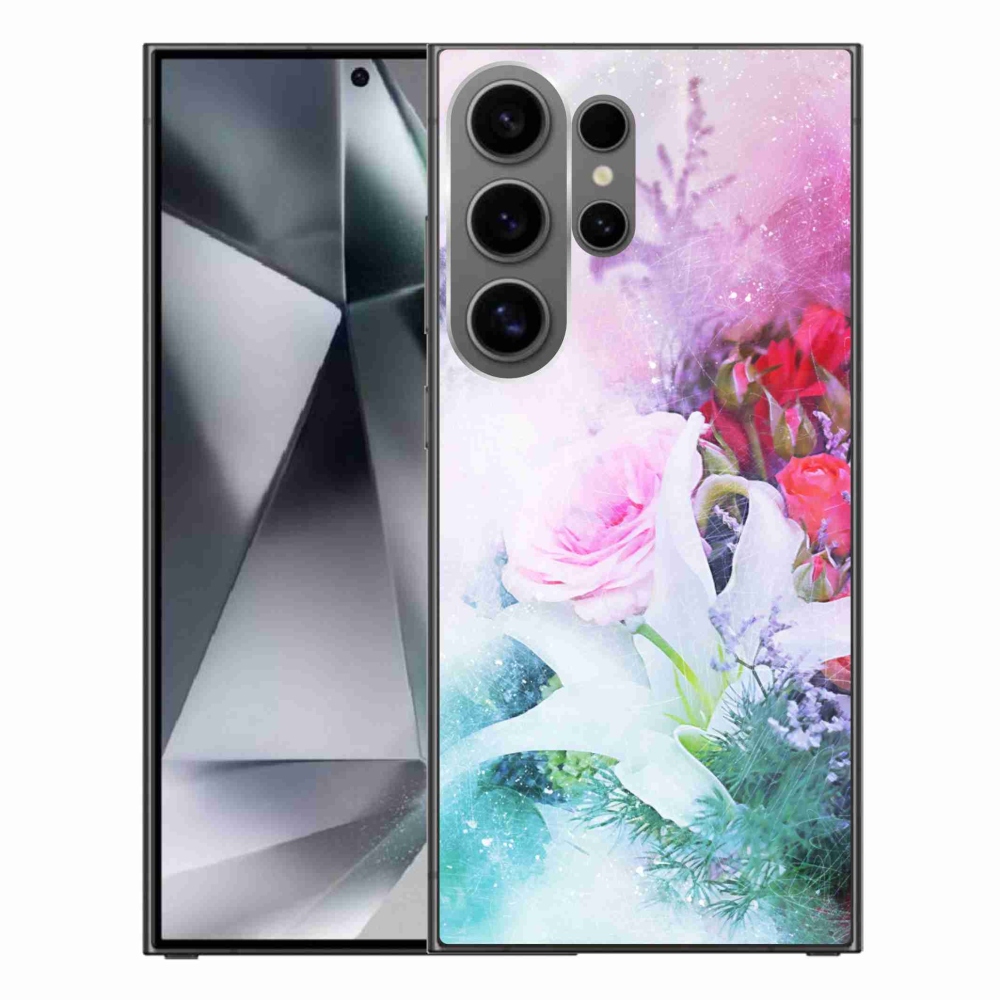 Gél borító mmCase Samsung Galaxy S24 Ultra - virágok 4