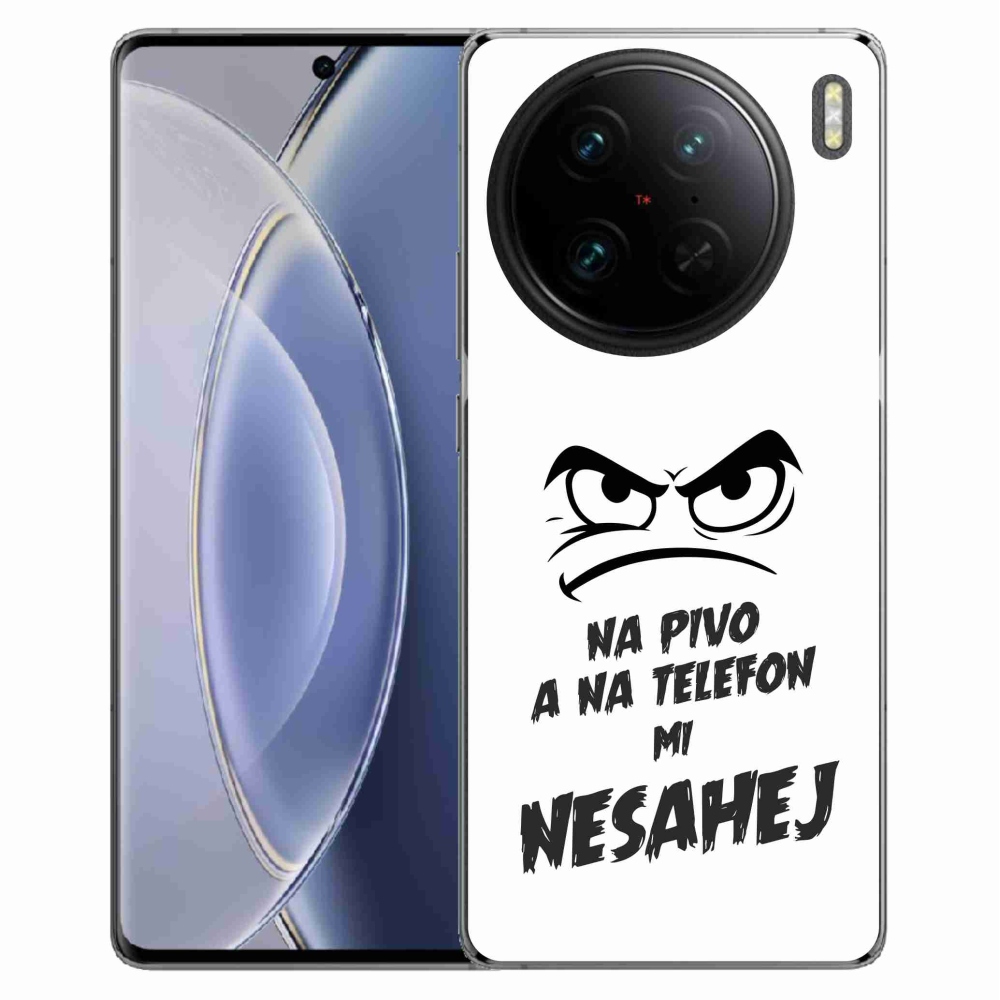 Gél borítás mmCase a Vivo X90 Pro - sör motívum 2 fehér háttérrel