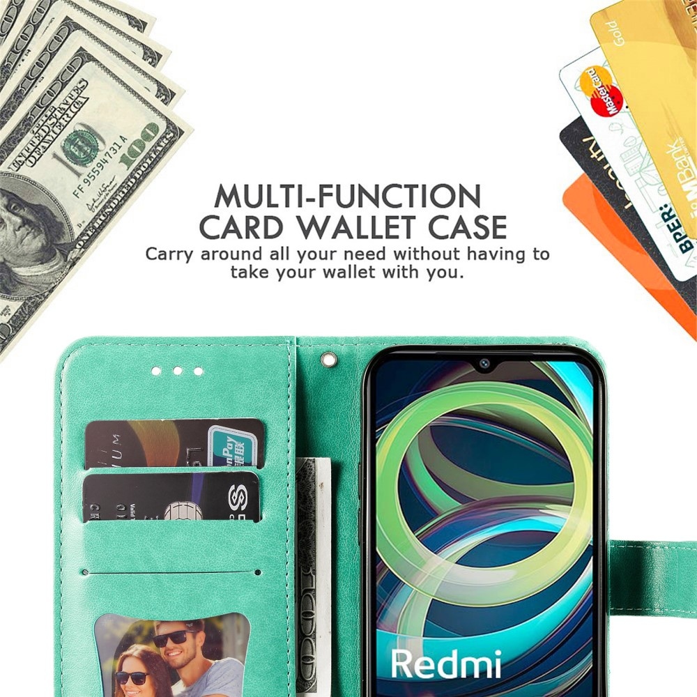 Mandala könyv tok Xiaomi Redmi A3-hoz - teal színű