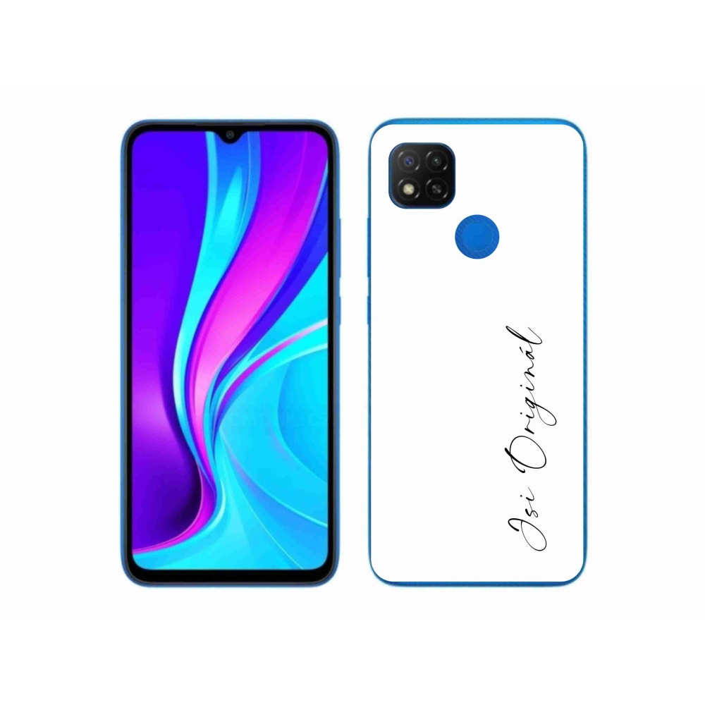 Gél borító mmCase a Xiaomi Redmi 9C - te vagy az eredeti fehér háttérrel