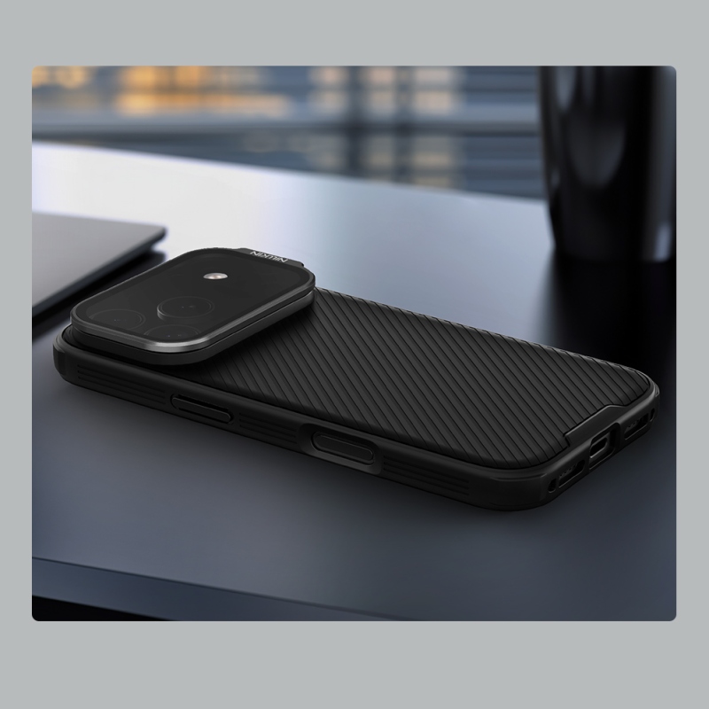 Nillkin CamShield Prop mágneses hátlap Apple iPhone 17 Pro Fekete