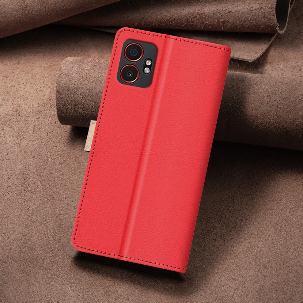 BNF DUO könyvtáska Samsung Galaxy Xcover 7 Pro készülékhez - piros színben