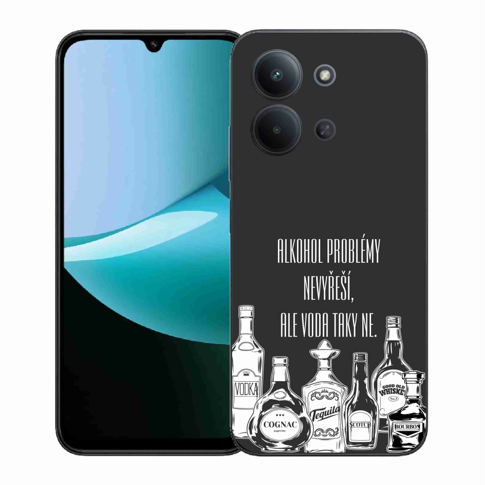 Gél borító mmCase a Xiaomi Redmi 15C 4G (171mm)/Poco C85 4G (171mm) - vicces szöveg fekete háttérrel