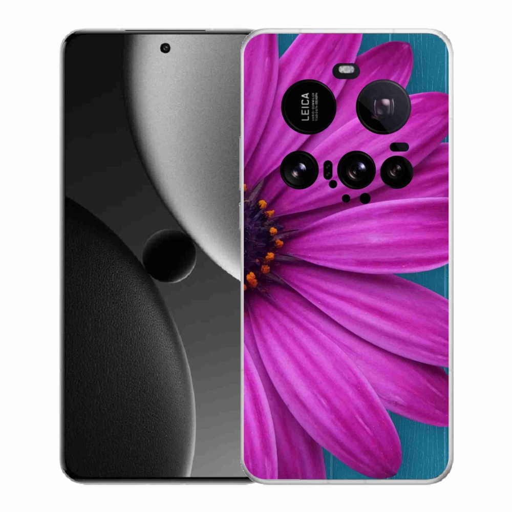 Zselés borítás mmCase a Xiaomi 15 Ultra készülékhez - lila margaréta