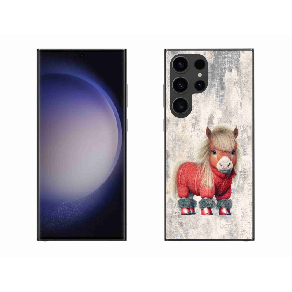 Gél borítás mmCase Samsung Galaxy S23 Ultra 5G - póni pulóverben Samsung Galaxy S23 Ultra 5G-hez