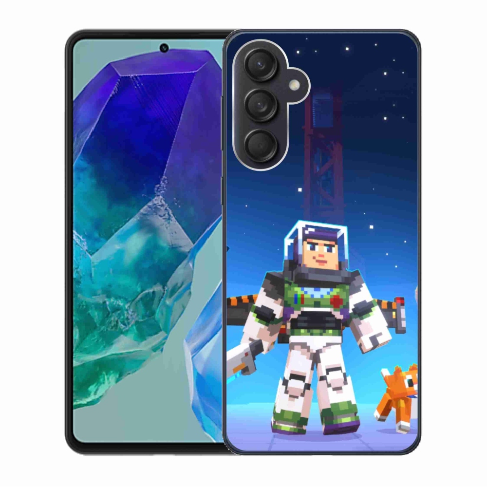 Gél borítás mmCase Samsung Galaxy M55 5G - minecraft 2