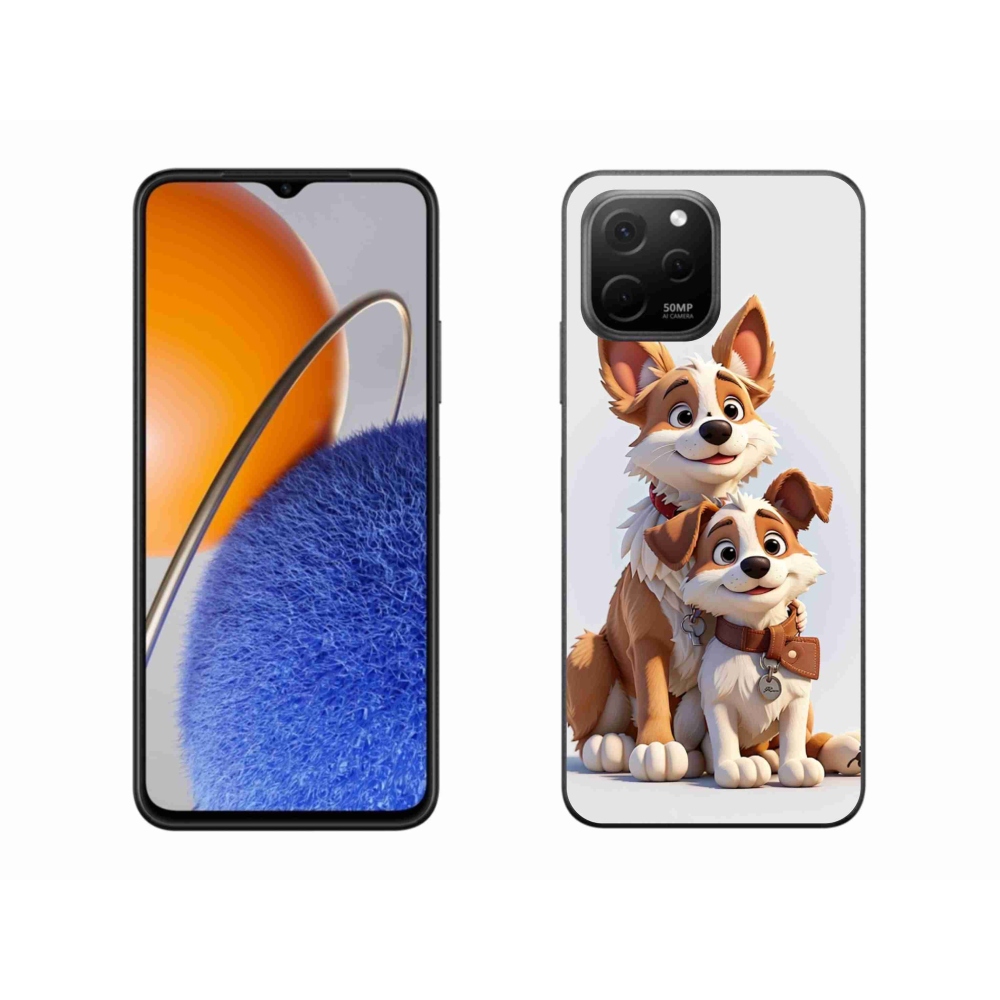 Gél borító mmCase a Huawei Nova Y61-hez - rajzoló kutyák