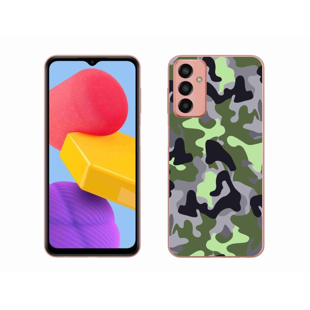 Zselés borítás mmCase Samsung Galaxy M13 készülékhez - terepszínű minta 7
