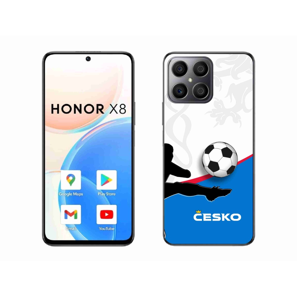 Gél borítás mmCase a Honor X8 4G-hez - futball Csehország 3