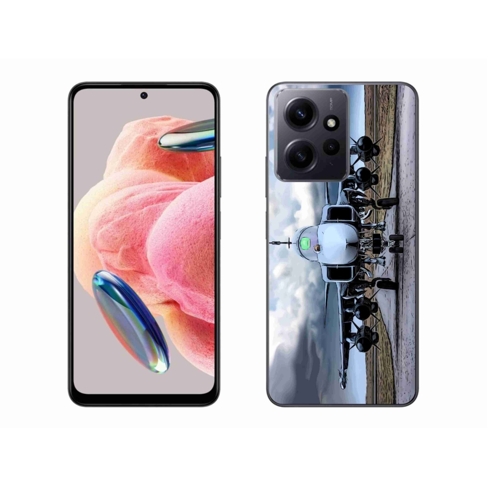 Gél borítás mmCase a Xiaomi Redmi Note 12 4G - katonai repülőgéphez
