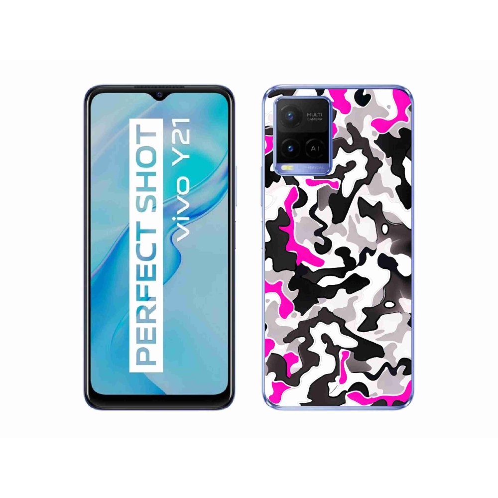 Gél védőburkolat mmCase a Vivo Y21/Y21s/Y33s készülékhez - terepszínű minta 5