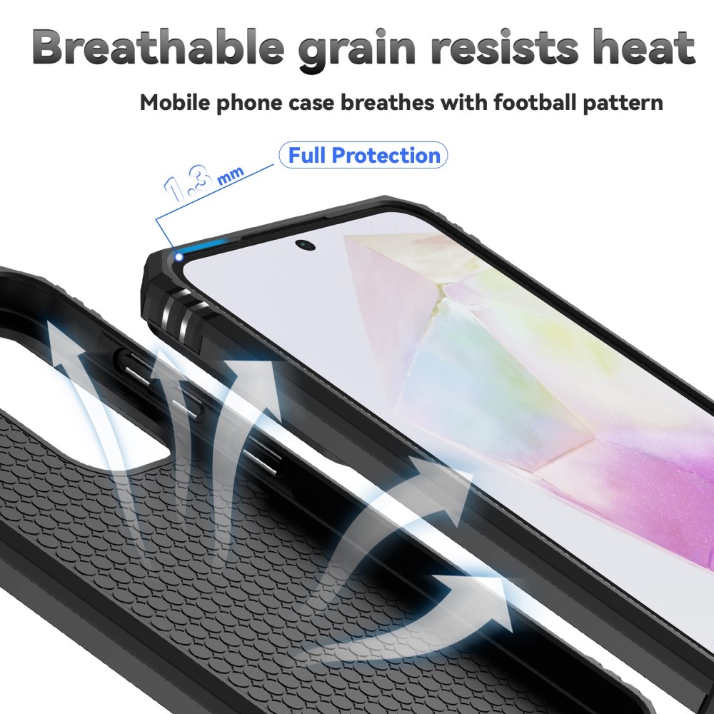 Gyűrűálló borítás Samsung Galaxy A36 5G készülékhez - fekete