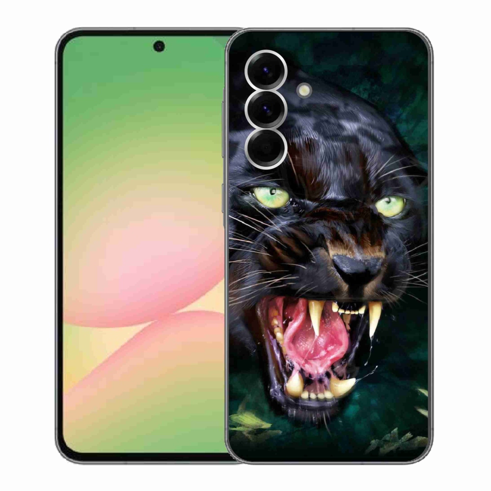 Zselés borítás mmCase Samsung Galaxy A56 5G - dühös fekete párduchoz