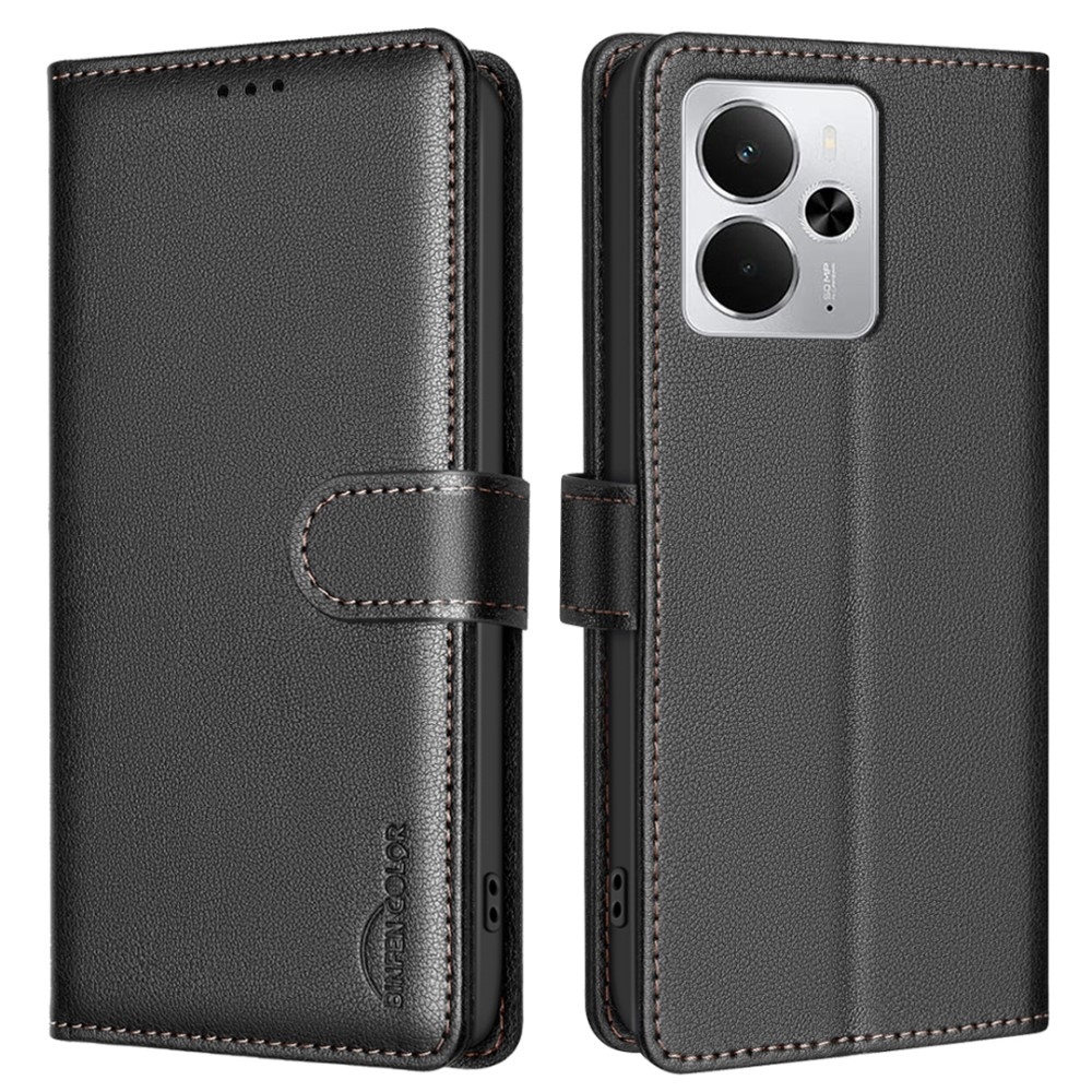 BINFEN könyvtáska a Realme 14 5G készülékhez - fekete