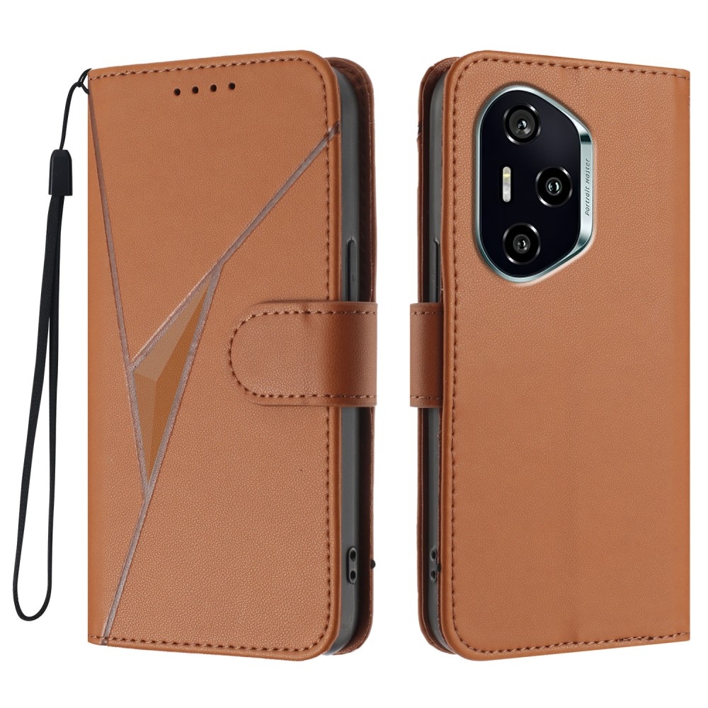 Háromszögek könyvtáska Honor 400-hoz - barna