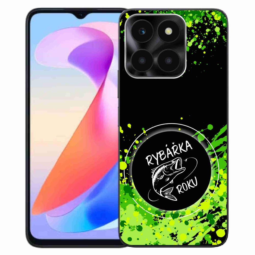 Gél borító mmCase a Honor X6a számára - az év horgásza fekete háttérrel