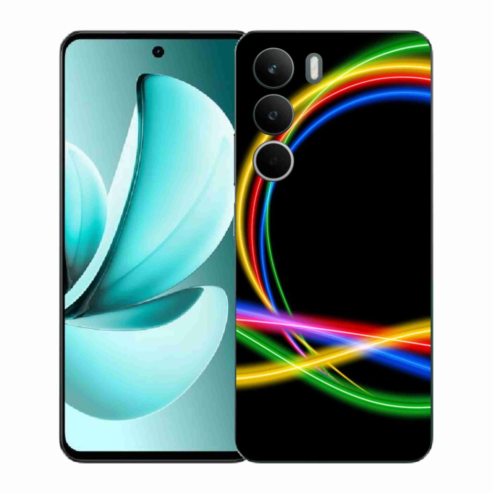 Zselés borítás mmCase a Realme C71 készülékhez - neon körök