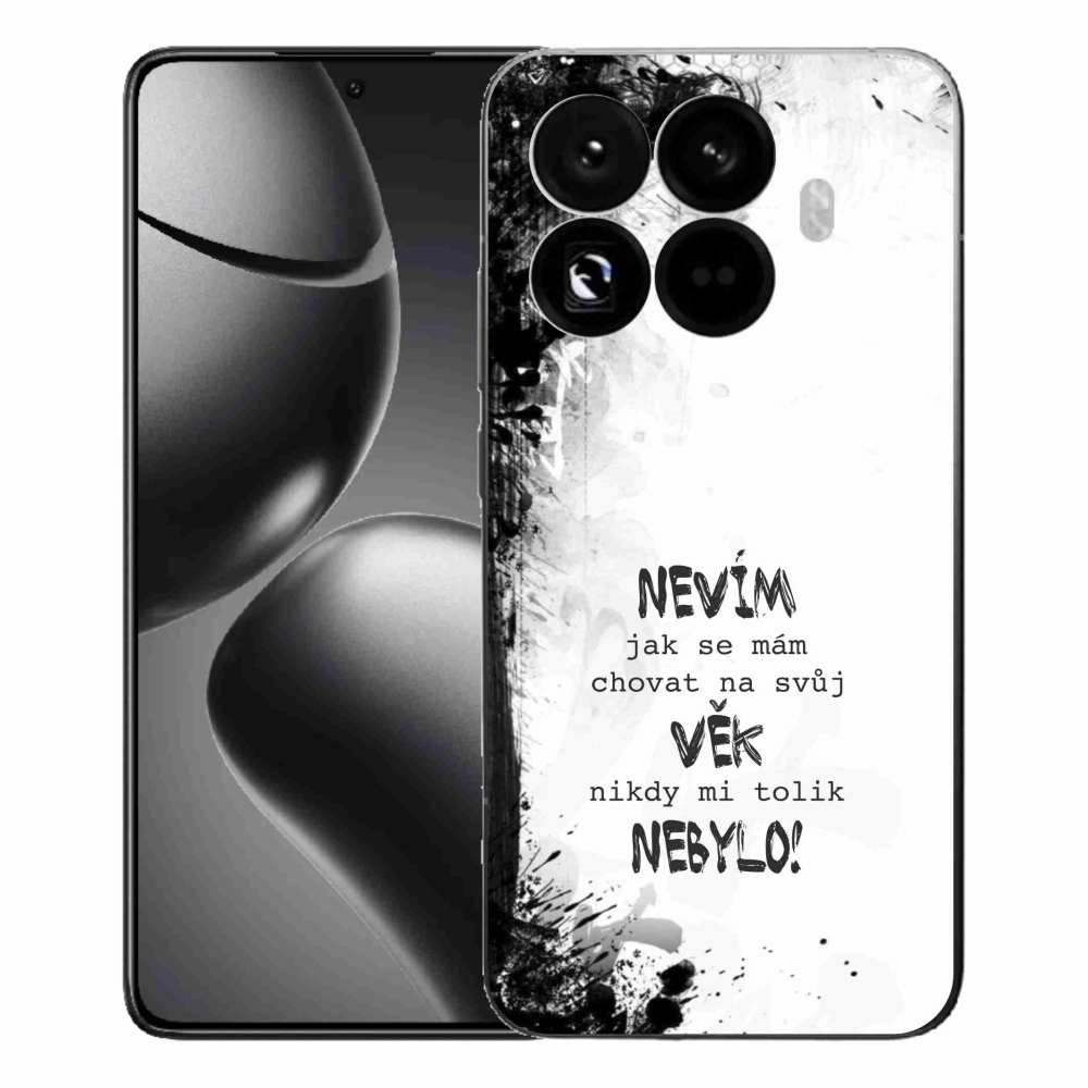 Gél borító mmCase a Xiaomi 15T Pro számára - vicces szöveg 14 fehér háttérrel