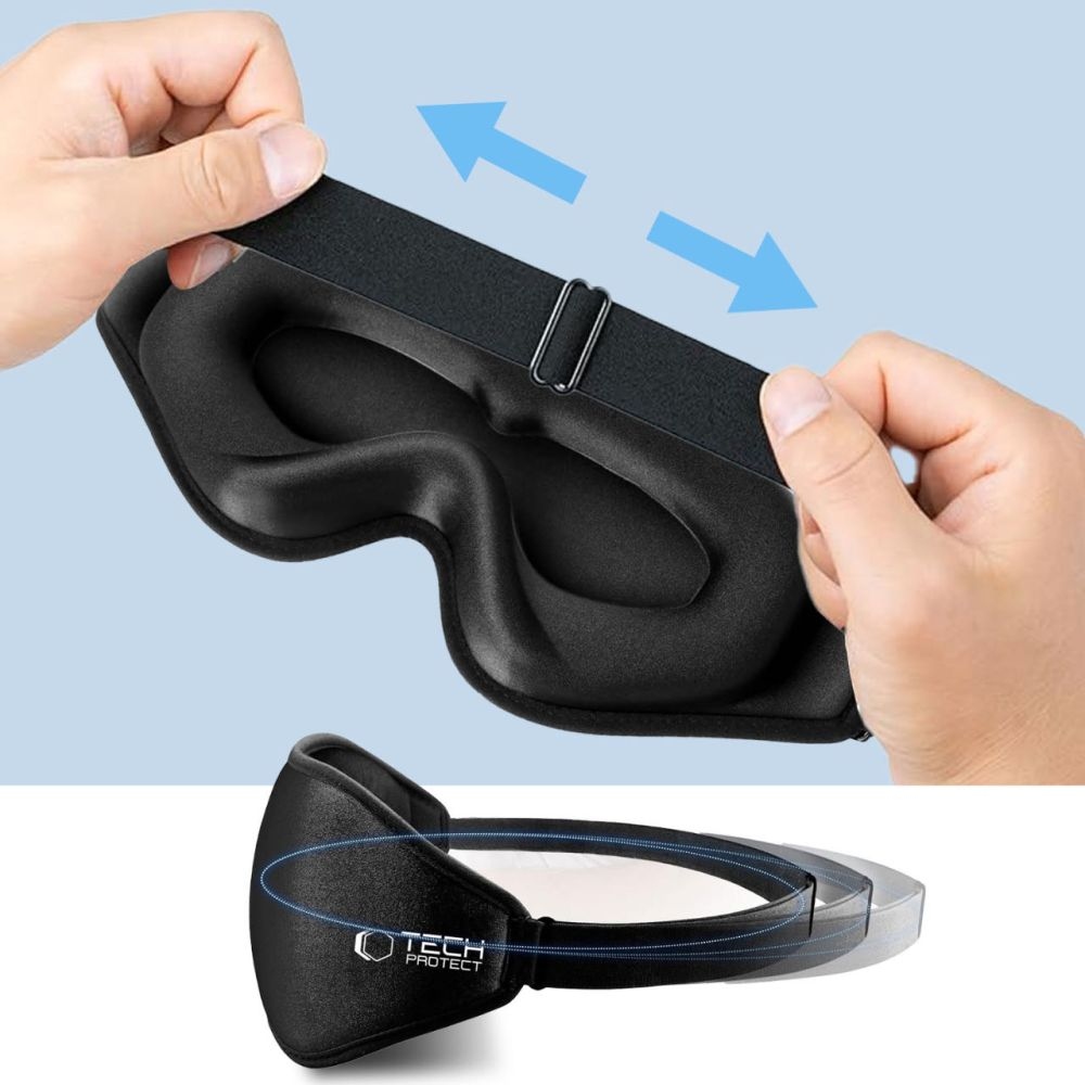Tech-Protect EyeShade 3D alvómaszk - fekete