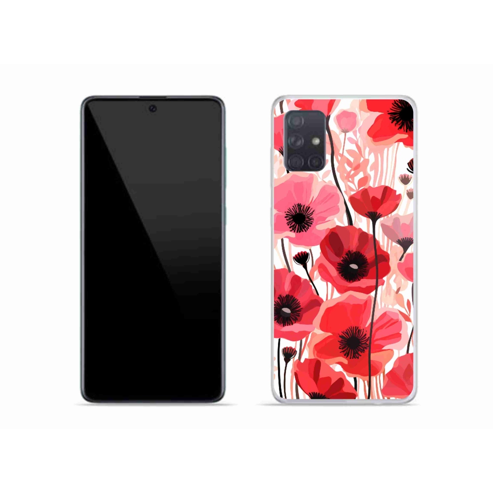 Gél védőhuzat mmCase Samsung Galaxy A51 - mákos 1