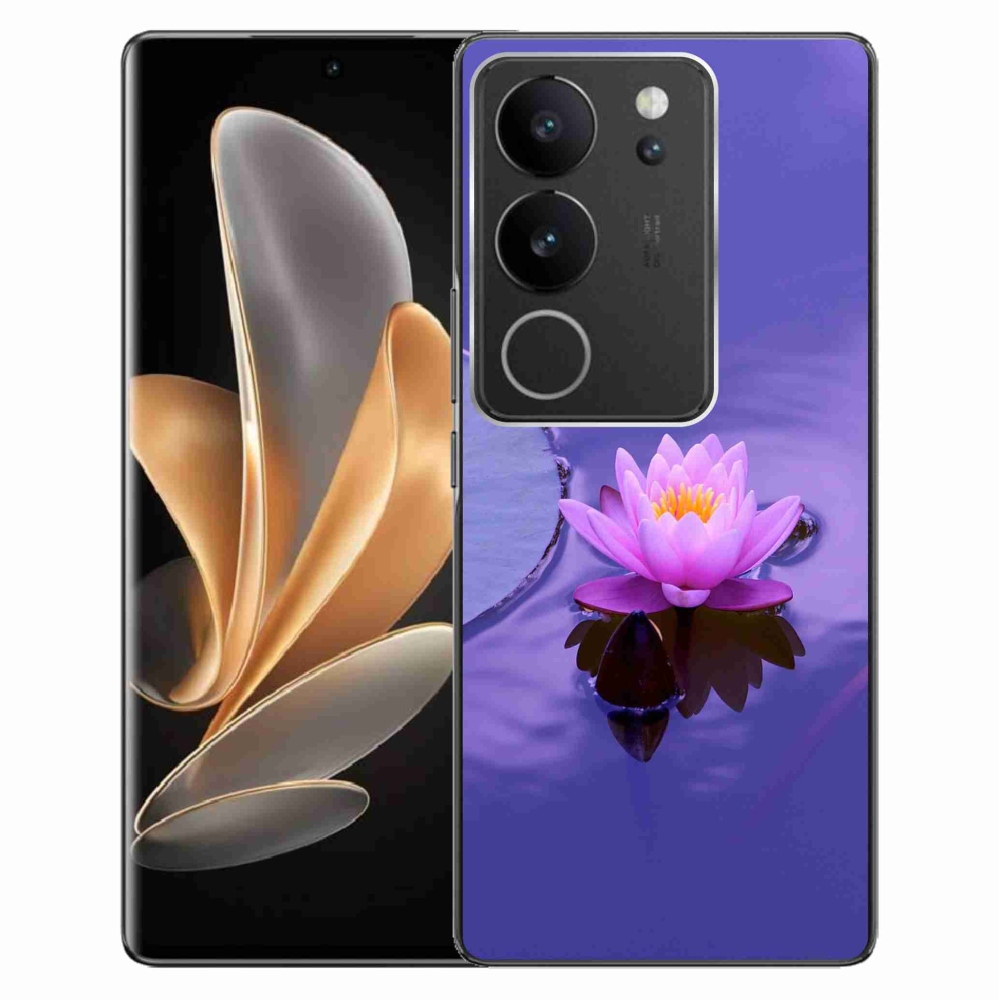 Gél tok mmCase a Vivo V29 5G-hez - virág a felületen