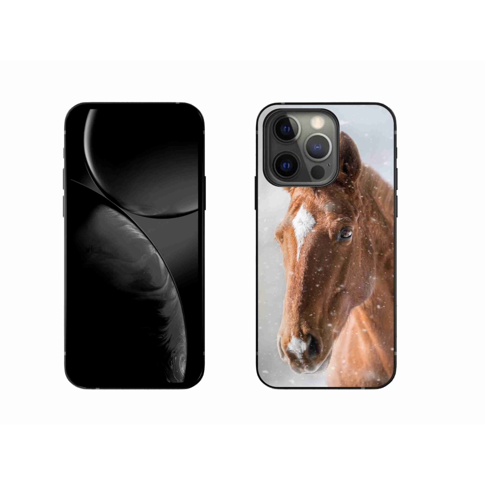 Zselés tok mmCase iPhone 13 Pro készülékhez - barna ló 2