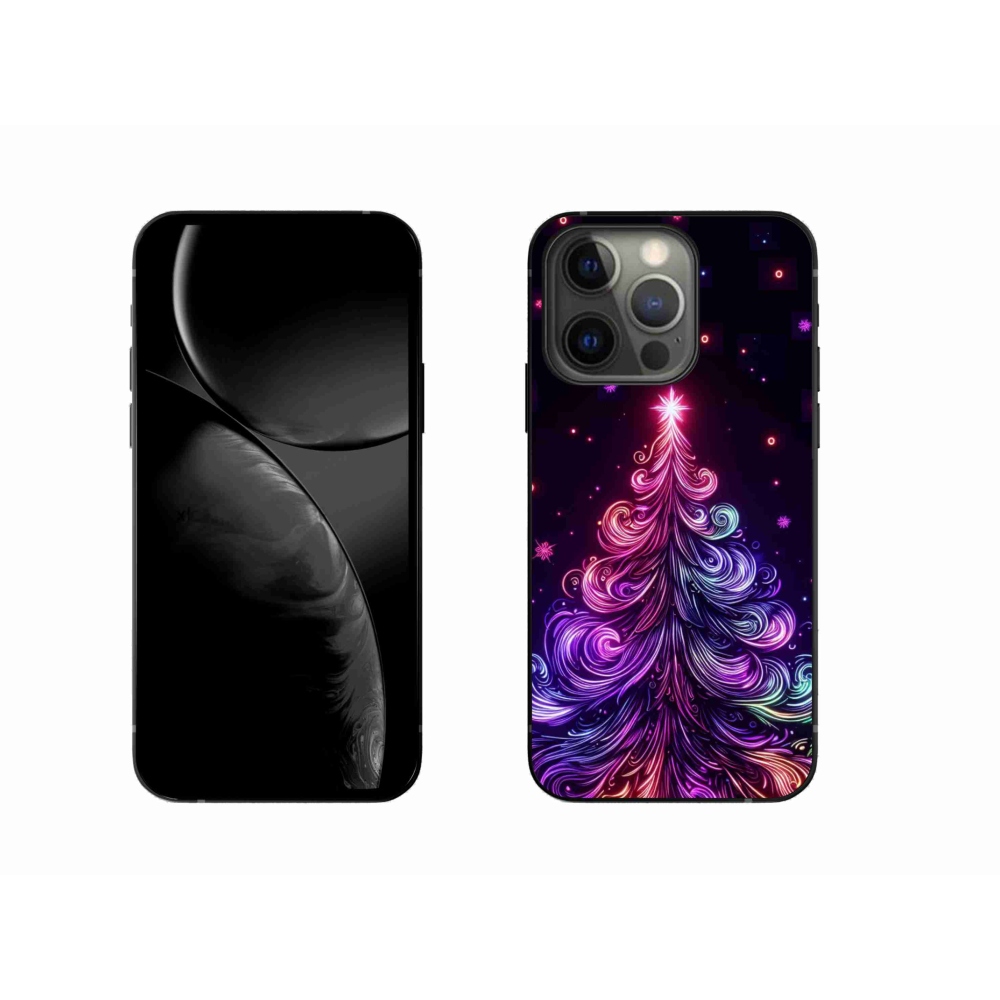 Gél borítás mmCase iPhone 13 Pro 6.1 készülékhez - neon karácsonyfa 1
