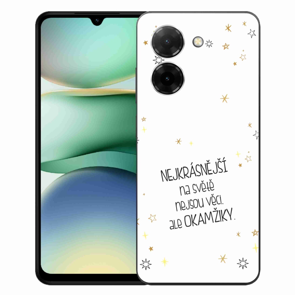 Gél borító mmCase a Xiaomi Redmi A5 (173.45x79.35x8.45mm) - idézem 4 fehér háttérrel