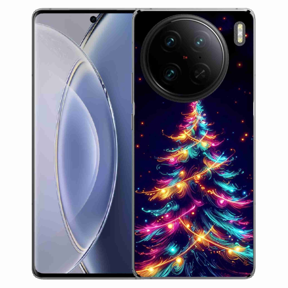 Gél borítás mmCase a Vivo X90 Pro-n - neon karácsonyfa