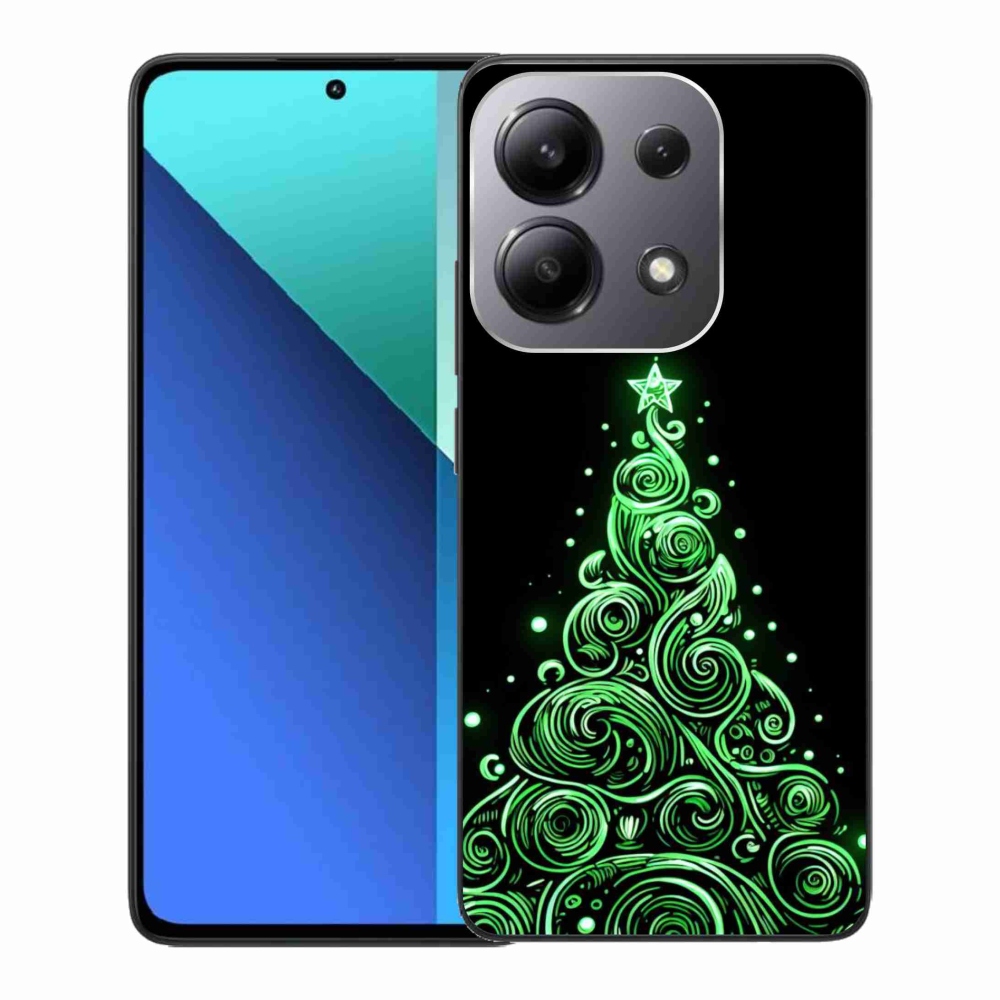 Gél borítás mmCase a Xiaomi Redmi Note 13-hoz - neon karácsonyfa 3