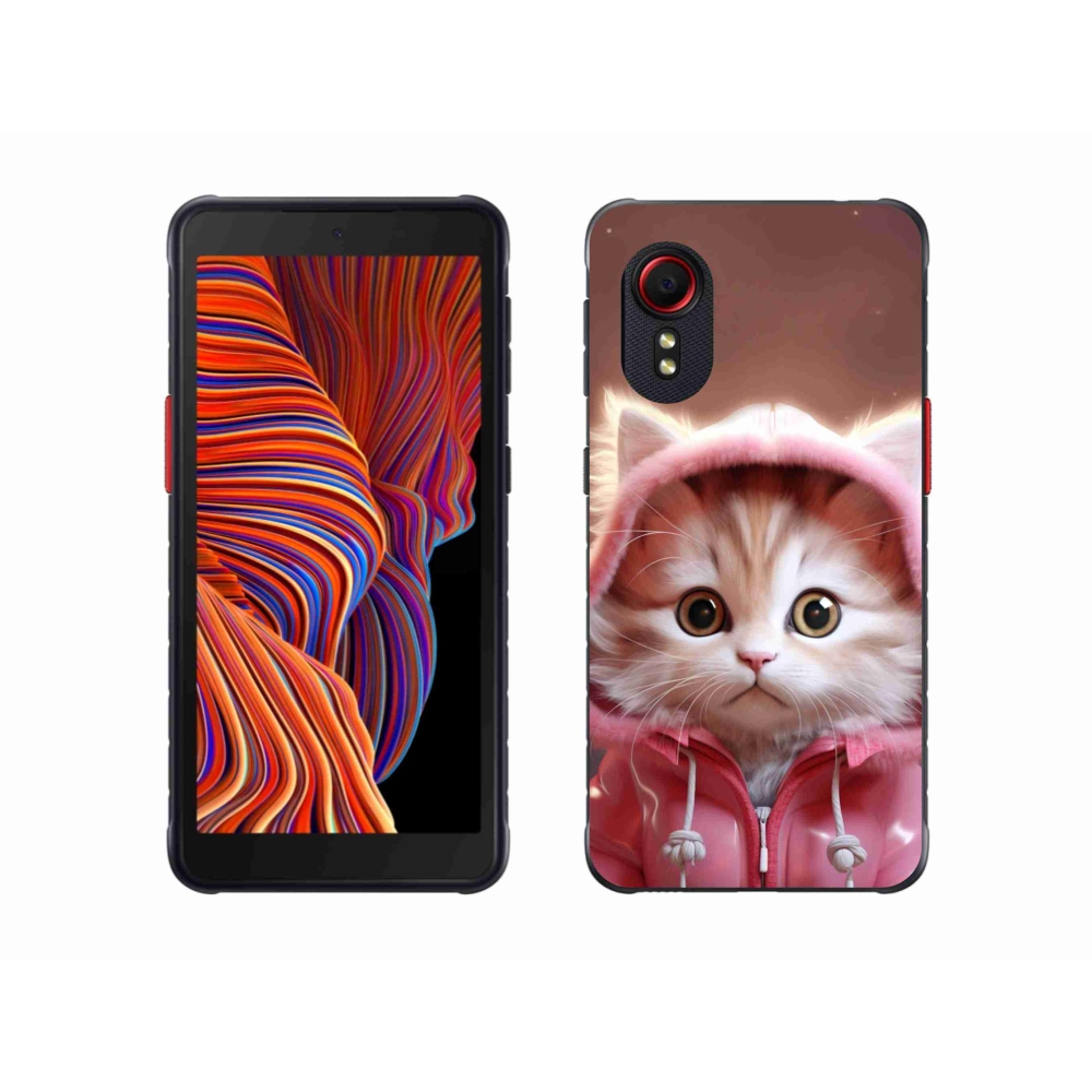 Gél borítás mmCase Samsung Galaxy Xcover 5 készülékhez - aranyos cica 3