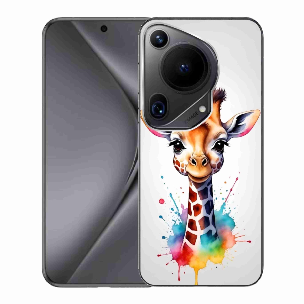 Zselés borítás mmCase a Huawei Pura 70 Ultra készülékhez - zsiráf 1