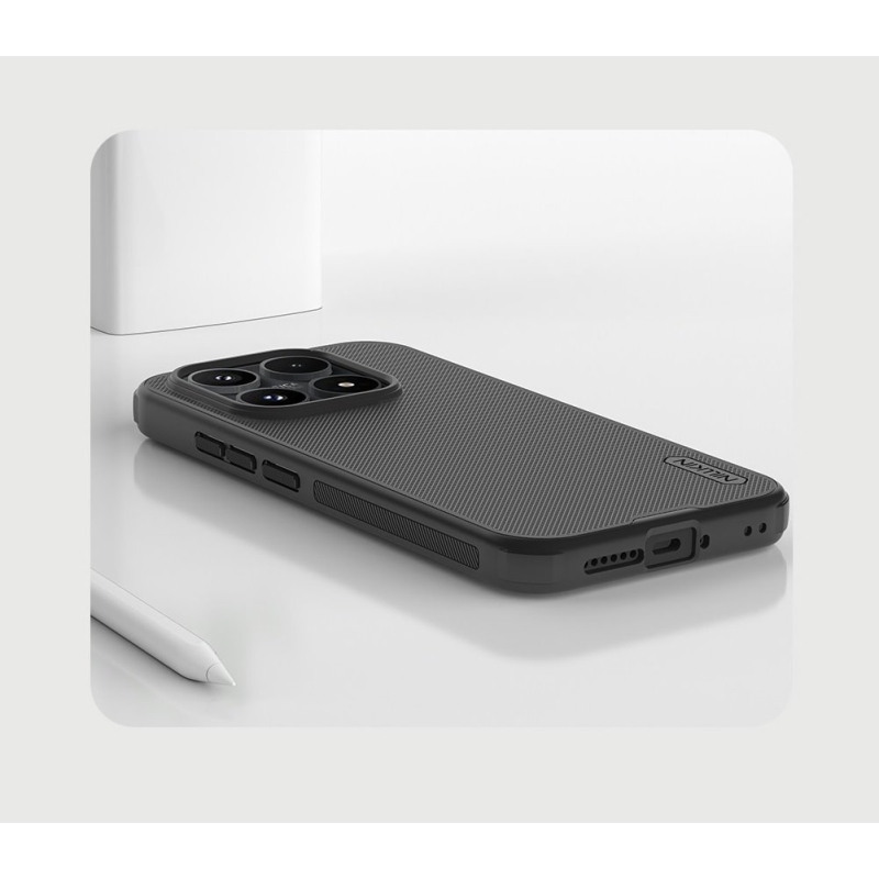 Nillkin Super Frosted PRO hátlap a Xiaomi 17 fekete számára