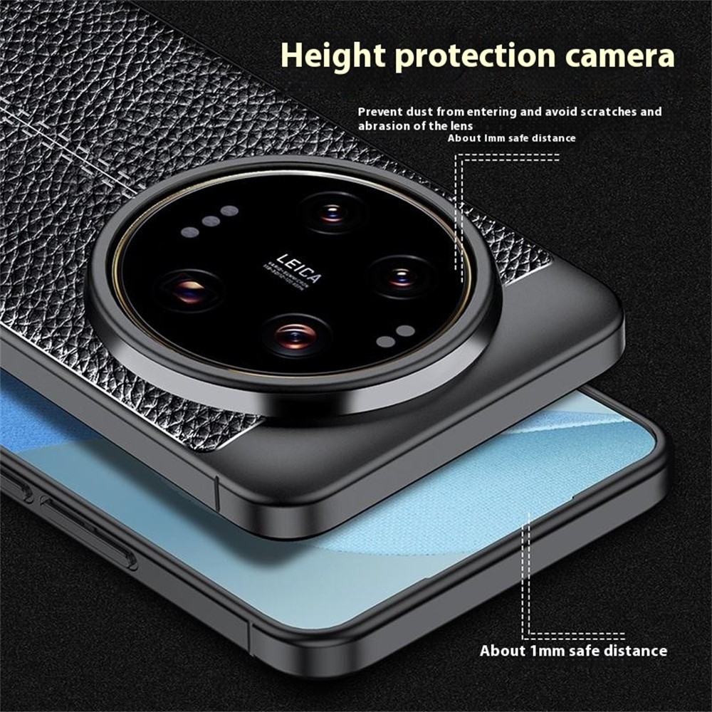 Litchi tartós zselés tok Xiaomi 15 Ultra - fekete