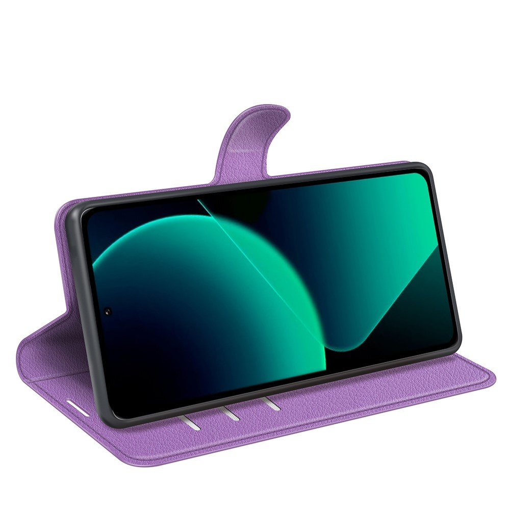 Litchi könyv tok Xiaomi 13T/13T Pro-hoz - lila