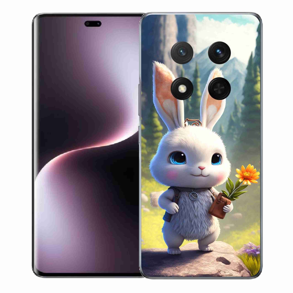 Gél borítás mmCase a Honor Magic 7 Lite 5G számára - aranyos nyuszi